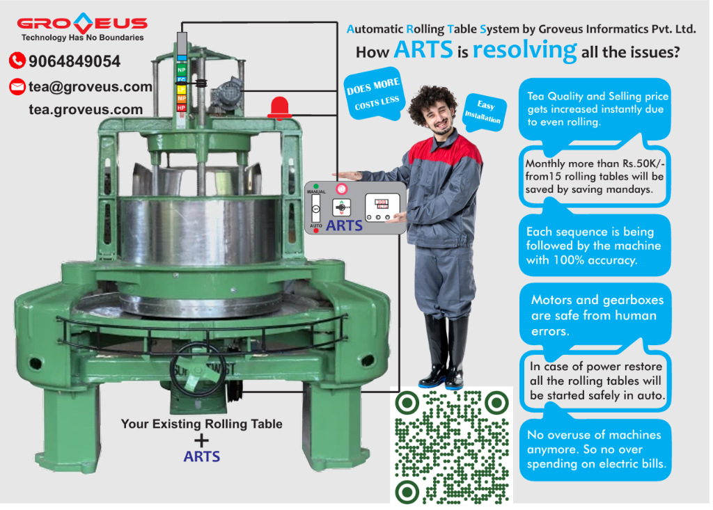 Arts(Automatic Rolling Table System) for Tea Factory gallery image