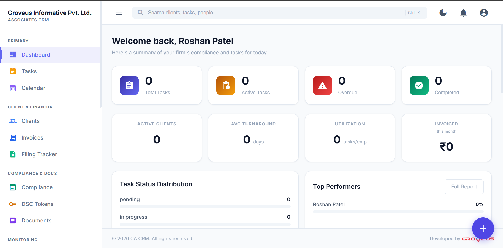 CaCRM – CA Practice Management Software