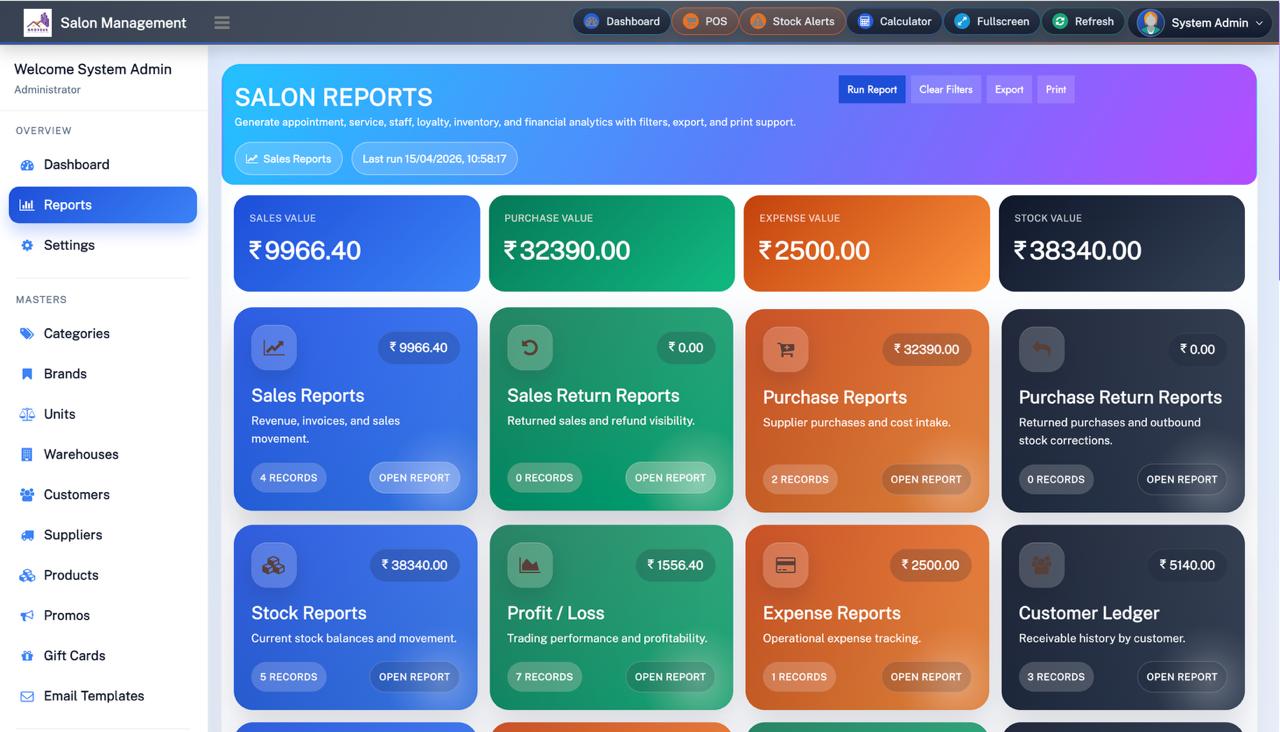 Salon Management System