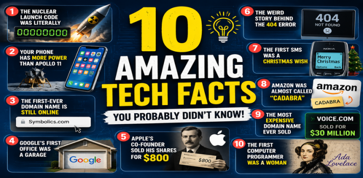 10 Amazing Tech Facts You Probably Didn't Know