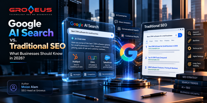 Google AI Search vs. Traditional SEO: What Businesses should know in 2026?
