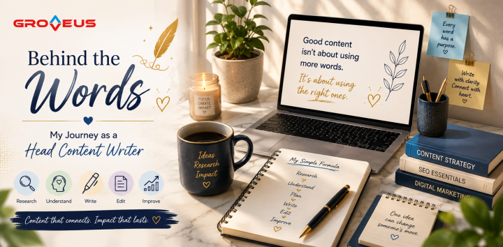My Journey As a Head Content Writer at Groveus | Content Writing & SEO