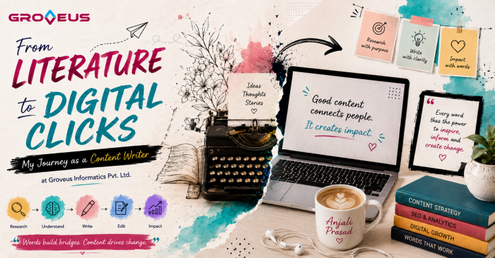 From Literature to Digital Clicks: My Journey at Groveus Informatics as a Content Writer